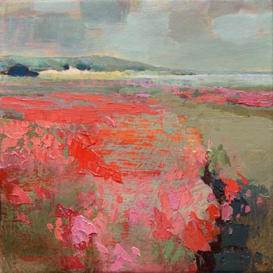 schilderij Kwelder van beelden kunstenaar Ciska van der Meer te Amsterdam