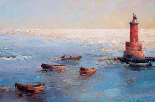 schilderij Veracruz zoeken van beelden kunstenaar Ciska van der Meer te Amsterdam