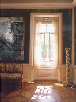 Een schilderij van beeldend kunstenaar Ciska op locatie